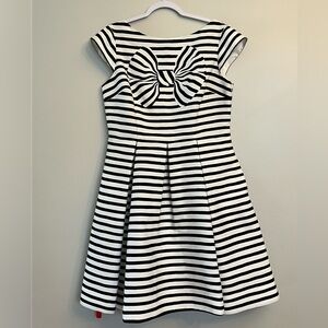 $448 Kate Spade New York Bow Stripe Mariella Fitted Dress Sz14